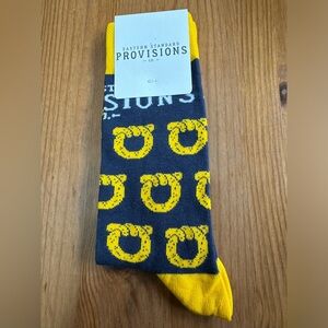 Unisex’s Eastern Standard Provisions Co. Pretzel design socks - one size